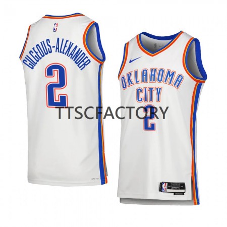NBA Mænd Trøje Oklahoma City Thunder Shai Gilgeous-Alexander 2 Nike 2022-23 Association Edition Hvid Swingman